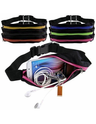 Correa deportistas Cinturón con Bolsillo canguro para celular Running Bumbana