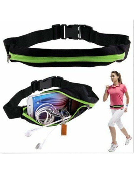 Correa deportistas Cinturón con Bolsillo canguro para celular Running Bumbana