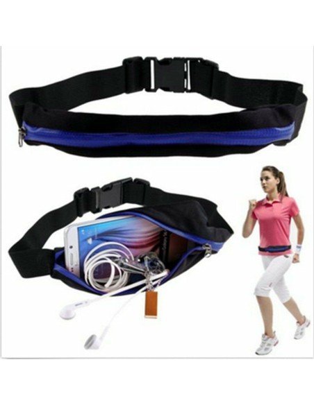 Correa deportistas Cinturón con Bolsillo canguro para celular Running Bumbana