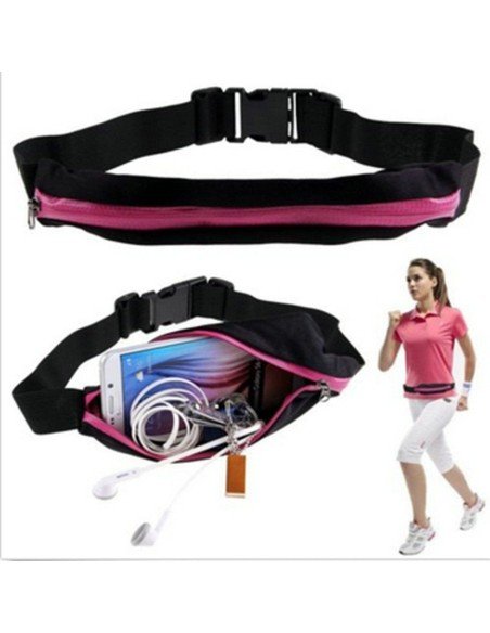 Correa deportistas Cinturón con Bolsillo canguro para celular Running Bumbana