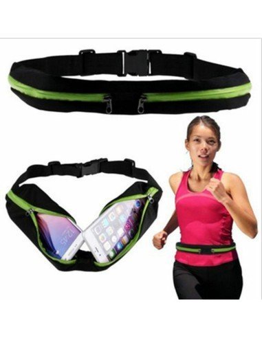 Correa deportistas Cinturón con Bolsillo canguro para celular Running Bumbana