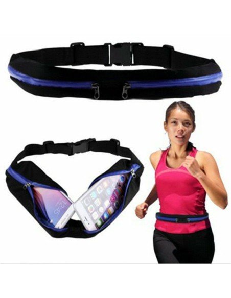 Correa deportistas Cinturón con Bolsillo canguro para celular Running Bumbana