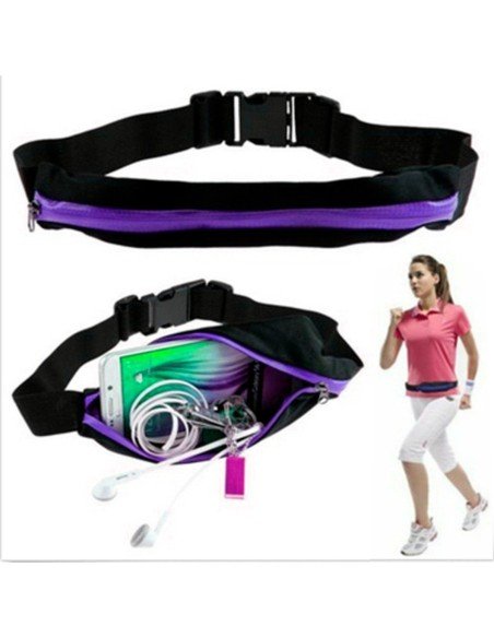 Correa deportistas Cinturón con Bolsillo canguro para celular Running Bumbana