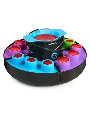 Nostalgia Shot Maker Molde para 12 copas SM12 Copa comestible, negro