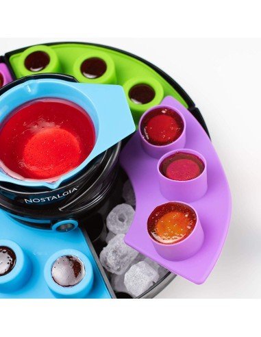 Nostalgia Shot Maker Molde para 12 copas SM12 Copa comestible, negro