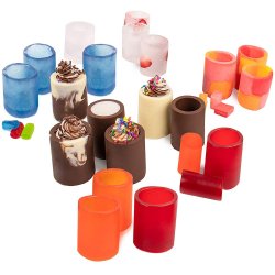 Nostalgia Shot Maker Molde para 12 copas SM12 Copa comestible, negro