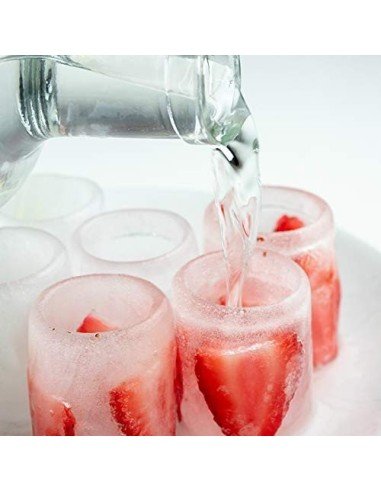 Nostalgia Shot Maker Molde para 12 copas SM12 Copa comestible, negro