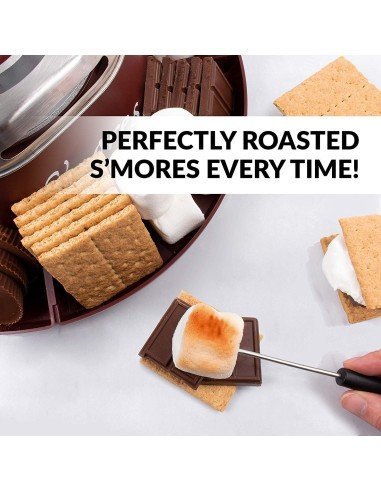 Radiador Nostalgia SMM200 máquina eléctrica para hacer smores, malvaviscos