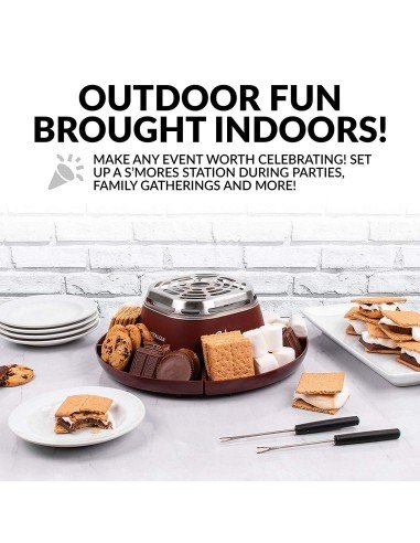Radiador Nostalgia SMM200 máquina eléctrica para hacer smores, malvaviscos