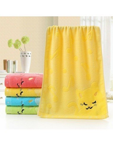 Toallitas en Algodón Microfibra para Bebés Cat towel