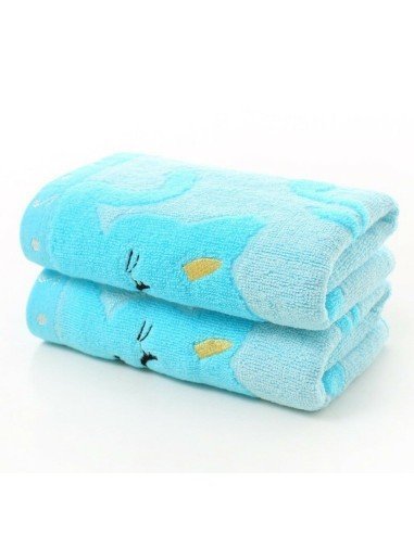 Toallitas en Algodón Microfibra para Bebés Cat towel