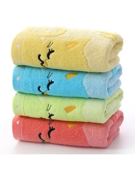 Set x4 Toallitas en Algodón Microfibra para Bebés Cat towel