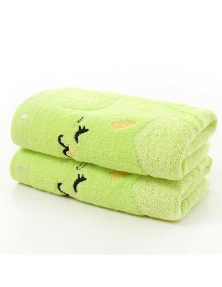 Set x4 Toallitas en Algodón Microfibra para Bebés Cat towel