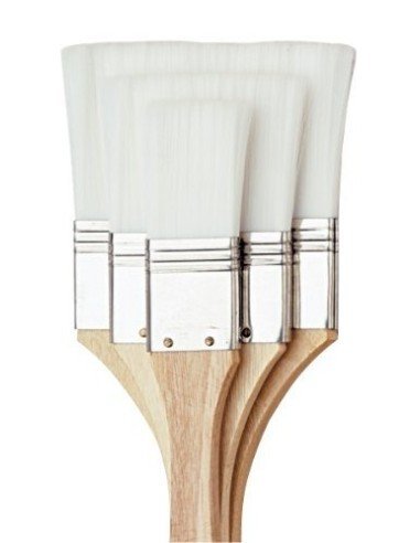 Set de Brochas en nylon color blanco artistas