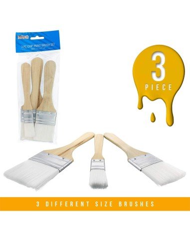 Set de Brochas en nylon color blanco artistas