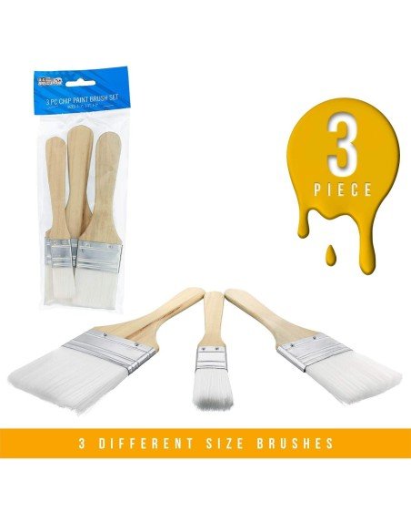 Set de Brochas en nylon color blanco artistas Set de Brochas en nylon color blanco artistas