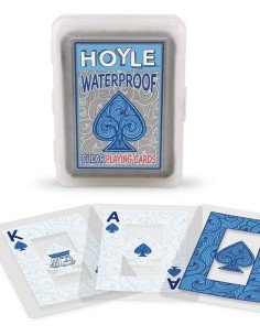 Juego de Cartas Naipes Hoyle de plástico transparente