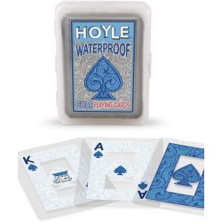 Juego de Cartas Naipes Hoyle de plástico transparente