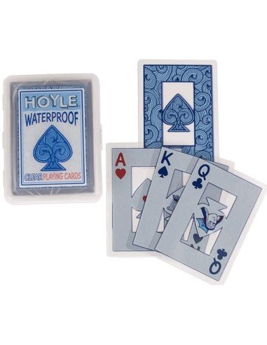 Juego de Cartas Naipes Hoyle de plástico transparente