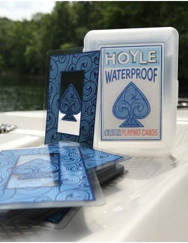 Juego de Cartas Naipes Hoyle de plástico transparente
