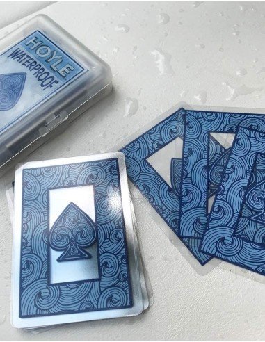 Juego de Cartas Naipes Hoyle de plástico transparente