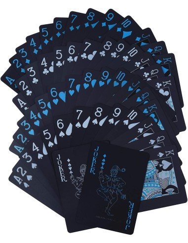 Juego de Cartas Naipes pvc Waterproof  blue