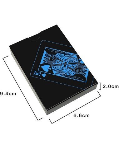 Juego de Cartas Naipes pvc Waterproof  blue
