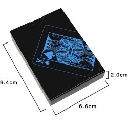 Juego de Cartas Naipes pvc Waterproof  blue