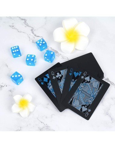 Juego de Cartas Naipes pvc Waterproof  blue