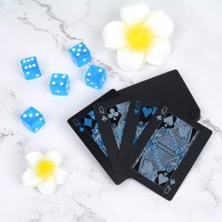 Juego de Cartas Naipes pvc Waterproof  blue