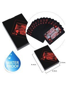 Juego de Cartas Naipes pvc Waterproof  Red
