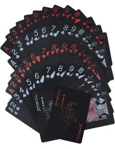 Juego de Cartas Naipes pvc Waterproof  Red 2