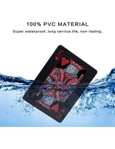 Juego de Cartas Naipes pvc Waterproof  Red