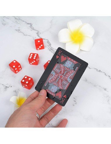 Juego de Cartas Naipes pvc Waterproof  Red