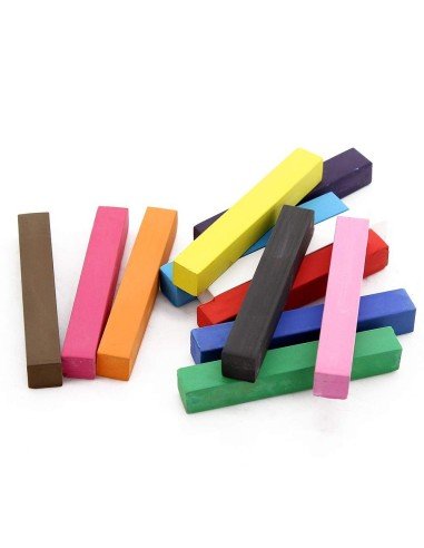 Caja de 12 Tizas Temporal Color Hair Chalk para el Cabello, Mechas y Mechones de Color