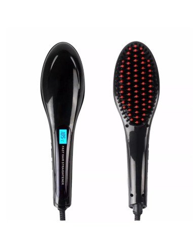 Cepillo Alisador Plancha Cabello Eléctrico