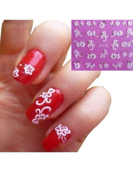 Kit x6 Decals Glow in the Dark 3D aplicativos adhesivos Nail Art Salon Effects para Decoración de uñas Kit x6 Decals Glow in the Dark 3D aplicativos adhesivos Nail Art Salon Effects para Decoración de uñas