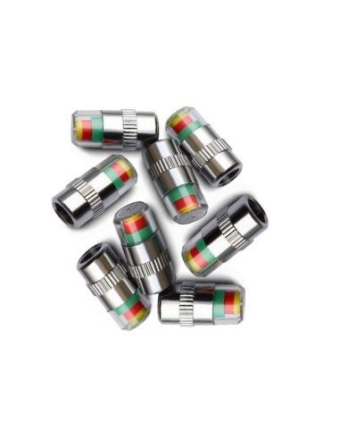 Led Tapa Válvulas de llantas con sensor Amarillo