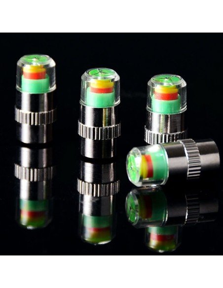 Led Tapa Válvulas de llantas con sensor Amarillo Led Tapa Válvulas de llantas con sensor Amarillo