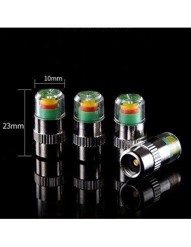 Led Tapa Válvulas de llantas con sensor Amarillo