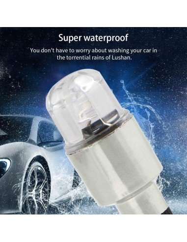 Led Tapa Válvulas de llantas Flash