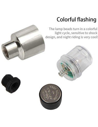 Led Tapa Válvulas de llantas Flash