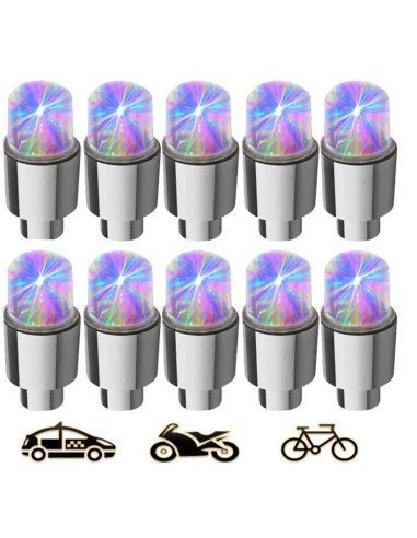 Led Tapa Válvulas de llantas Flash