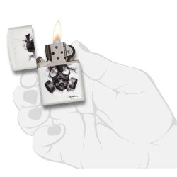 Encendedor Zippo Stamp Spazuk Máscara  29646  - Blanco