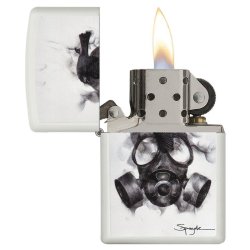 Encendedor Zippo Stamp Spazuk Máscara  29646  - Blanco