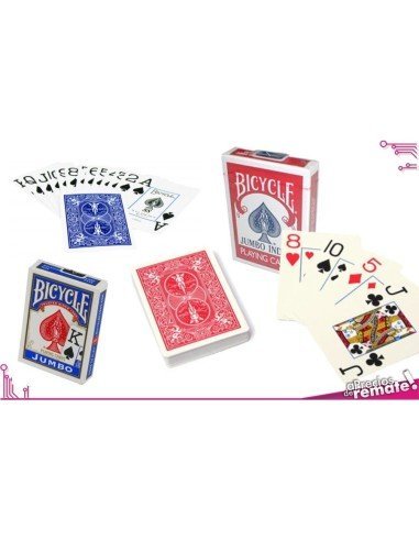 Juego de Cartas Bicycle Jumbo Index Especial para personas con visión reducida