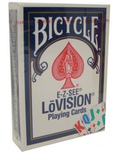 Juego de Cartas Bicycle E-Z See Lo Vision Rojo visión reducida
