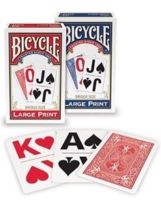 Juego de Cartas Bicycle Jumbo Index Especial para personas con visión reducida