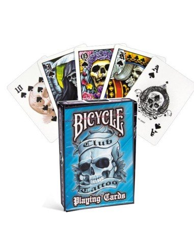 Juego de Cartas Bicycle Club Tatoo Playing Cards Baraja Pocker Originales
