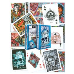 Juego de Cartas Bicycle Club Tatoo Playing Cards Baraja Pocker Originales